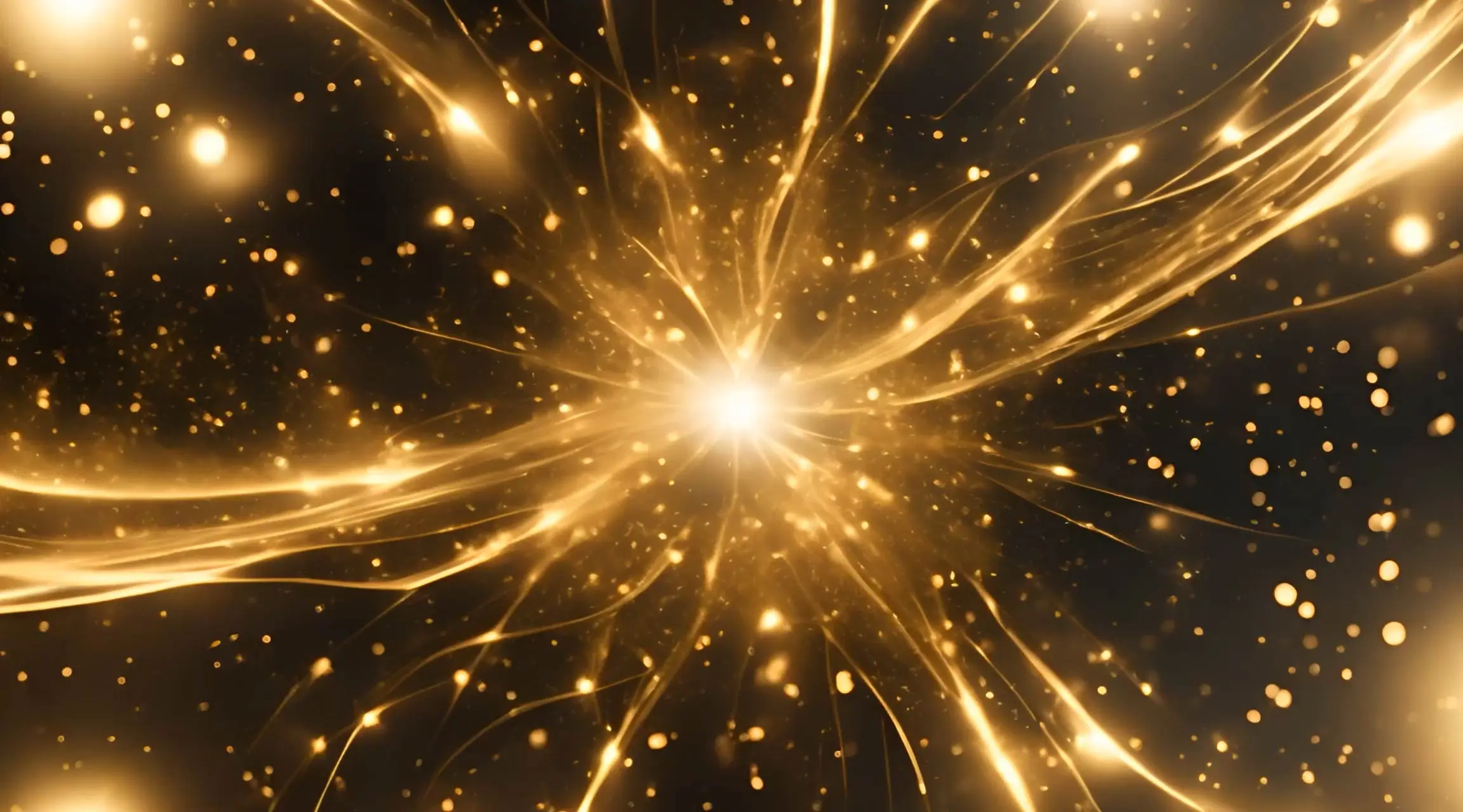 Celestial Spark Golden Nebula Swirl Backdrop